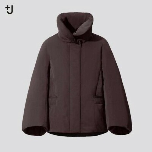 COPY - NEW Uniqlo x +J Jil Sander 2020 Oversized Hybrid Down Jacket Wine/Brown - Picture 12 of 12
